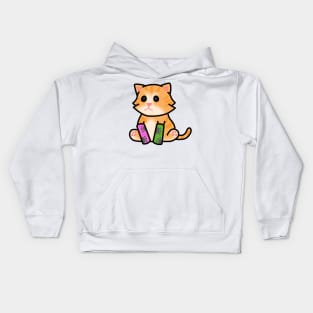 tater tot cat Kids Hoodie